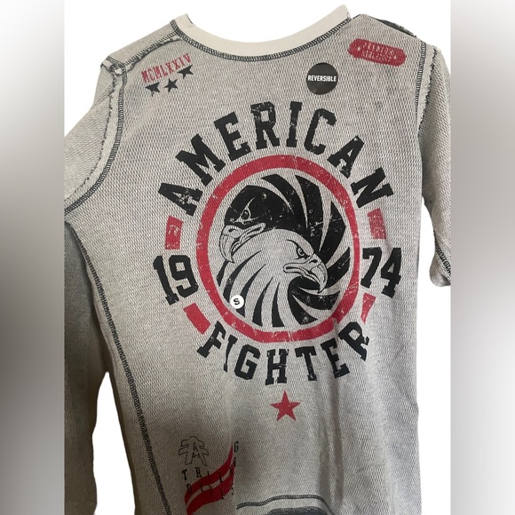 NEW American Fighter by Affliction long sleeve two sided reversible shirt NWOT - Picture 2 of 9